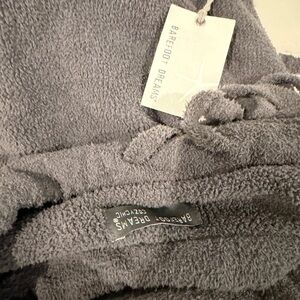 Barefoot Dreams Charcoal Plush blanket and socks